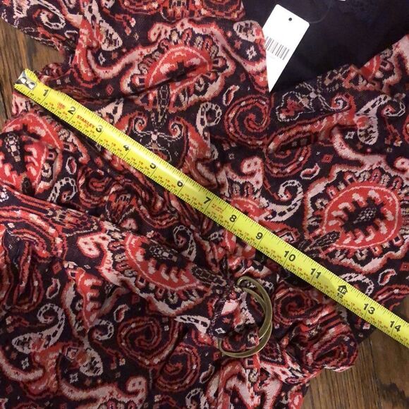 ANTHROPOLOGIE MAEVE Floral Paisley Wrap Front Dress With Belt Sz XS - Picture 15 of 16